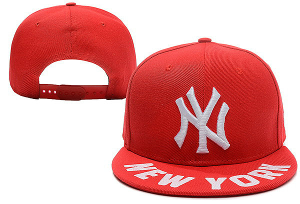 New York Yankees Red Snapback Hat XDF